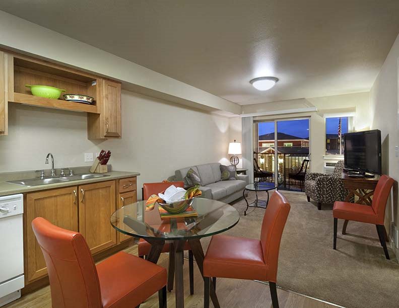 Unit Kitchen and Family Room